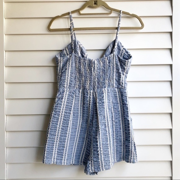 Lost + Wander Waves Stripe Tie Front Romper - Picture 8 of 14